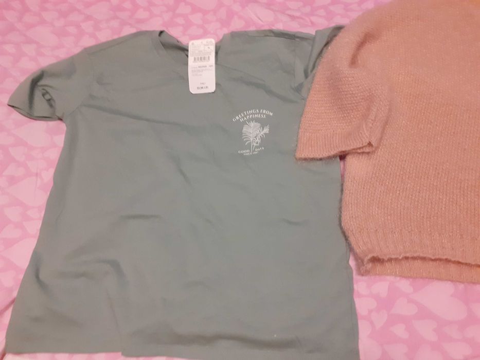 Pulover  si tricou marime L