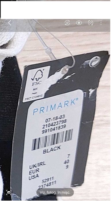 Tenisi Primark  noi cu eticheta