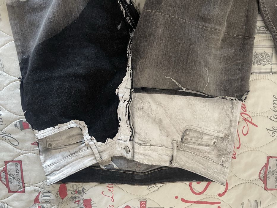 Rick Owens Tyrone Collage Denim - SAMPLE