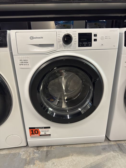 Mașină de spălat rufe 9kg  Bauknecht BPW 914 A, factura si garantie 12 luni