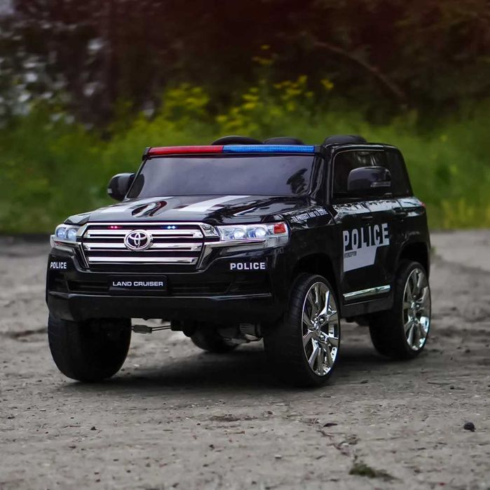 Masinuta electrica de politie, Toyota Land Cruiser 160W 12V Black