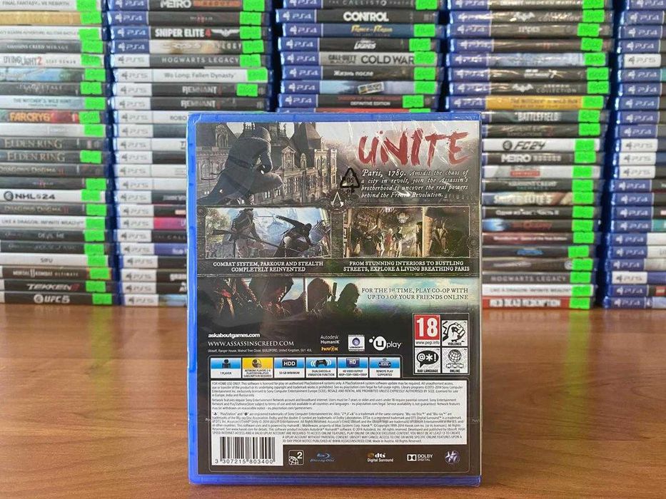 Новый Assassin's Creed: Unity/Ассассин Крид Единство PS4/PS5 Много Игр