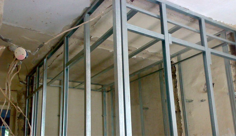 Монтаж гипсокартона