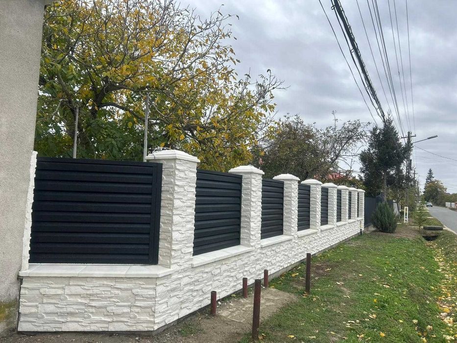 Gard metalic jaluzea | Suruburi ascunse | Dambovita | Model 2025 |