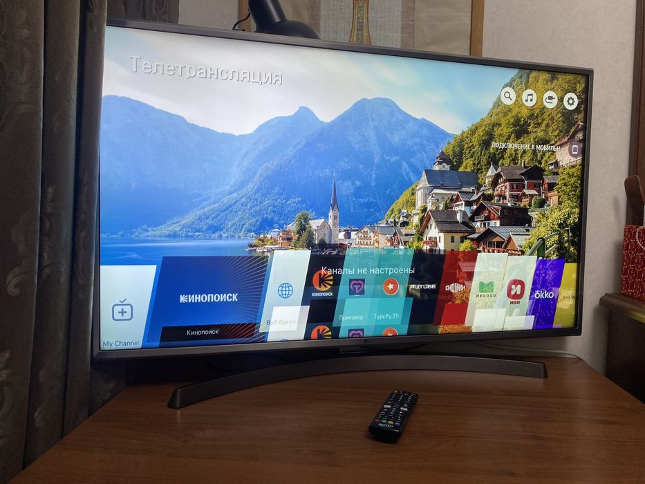 Телевизор LG 43 UK6510PLB с пультом в идеальном состоянии