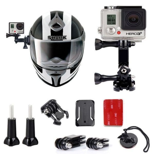 Комплект за каска uni helmet kit за екшън камери gopro и др