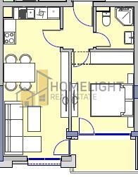 Продава се Двустаен апартамент в София, Малинова долина - 70 кв.м за 1650 €/кв.м - Снимка #3