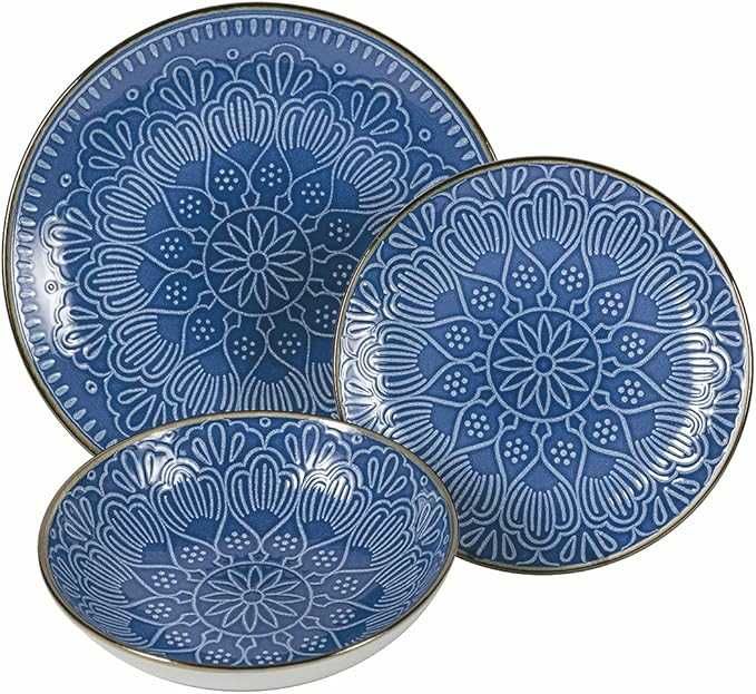 VILLA D'ESTE HOME TIVOLI Ocean Baku Serviciu 18 Piese Stoneware