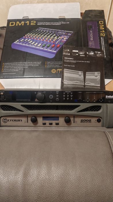 Crown xti 2002 Amplificator +DBX PA2+ Microfon calibrare