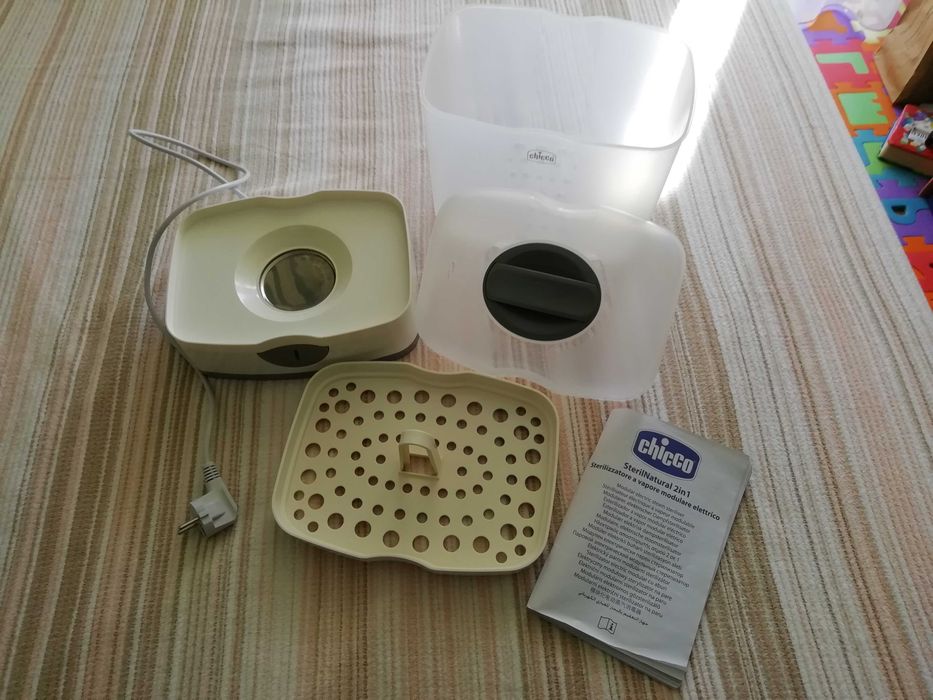 Стерилизатор Нагревател Chicco 2в1 Бебешки Детски Модулен Пара Шишета