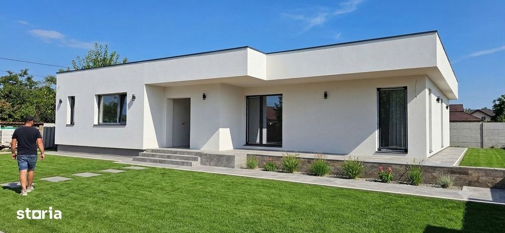 Casa 166m2, superba Domnești - LOT 500 MP - Liniste- Curte amenajata