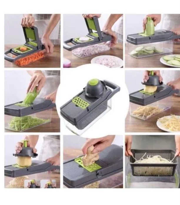 Ренде за плодове и зеленчуци Veggie Slicer, Многофункционално 14 части