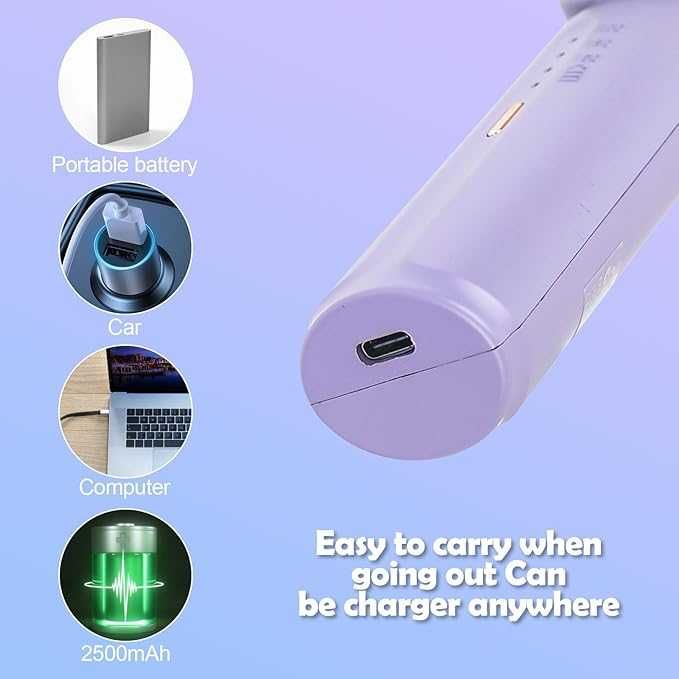 elthmpr Безжична четка за изправяне на коса  с 3 нива на нагряване