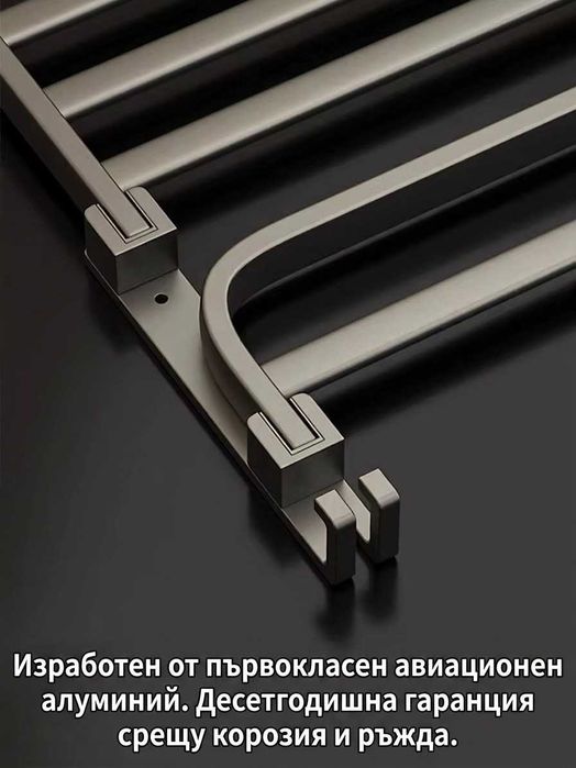 Закачалка стойка за баня с вендузи без дупчене на плочки стени за кърпи и др.