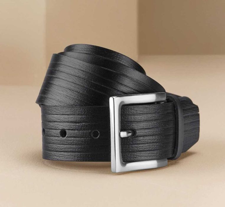 Curea bărbătească de piele de calitate, culoare neagra, noua, Germania