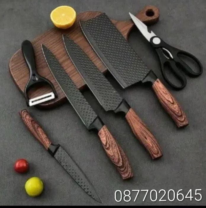 Комплект кухненски ножове 6 части. Много остри. Made for Germany. Germ