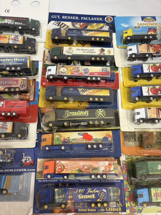 SCANIA machetă auto tir camion scara 1:87 diverse reclame țiplă noi