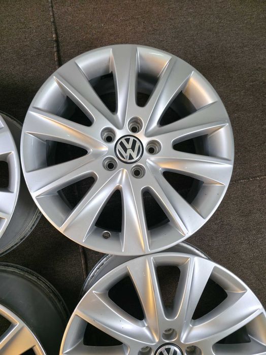 4 Jante Aliaj 5x112 17'' OEM VW Tiguan T-Roc Caddy Golf Passat Touran Sharan / Skoda Kodiaq Karoq Octavia YETI Superb 7J ET 43 !