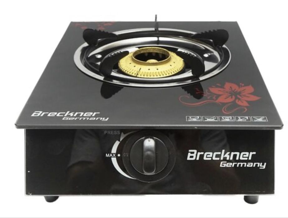 Aragaz camping,sticla securizata, un arzator,3kW,Breckner Germany