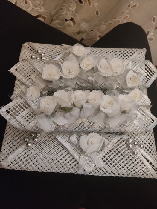 Свадебный набор,украшение- подставка для салфеток на стол