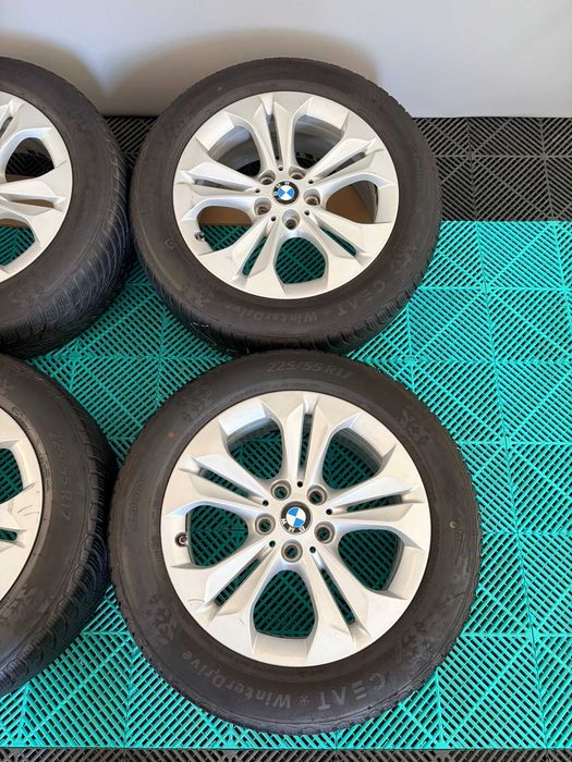 Jante cu anvelope vara 225 55 R17 Ceat Winterdrive dot23 9mm Bmw F48 F39 X1 X2 style 564 stare impecabila