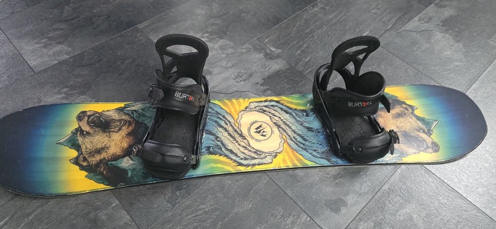 snowboard Jones copii 125 +legaturi Burton mission+ booti Nitro 38.