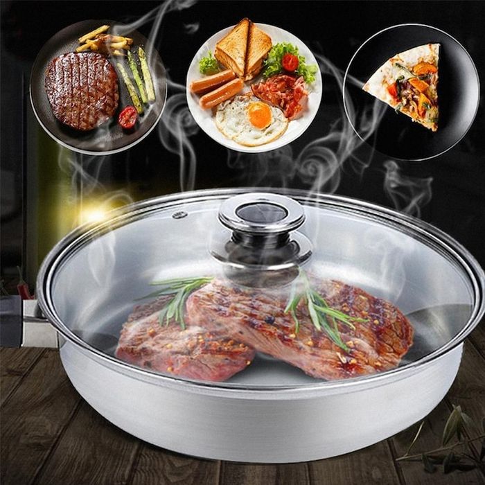 Комплект тенджери от Неръждаема Стомана – 12 части с капаци