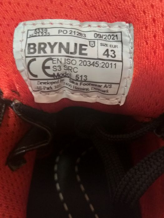 Нови работни обувки BRYNJE- номер 43