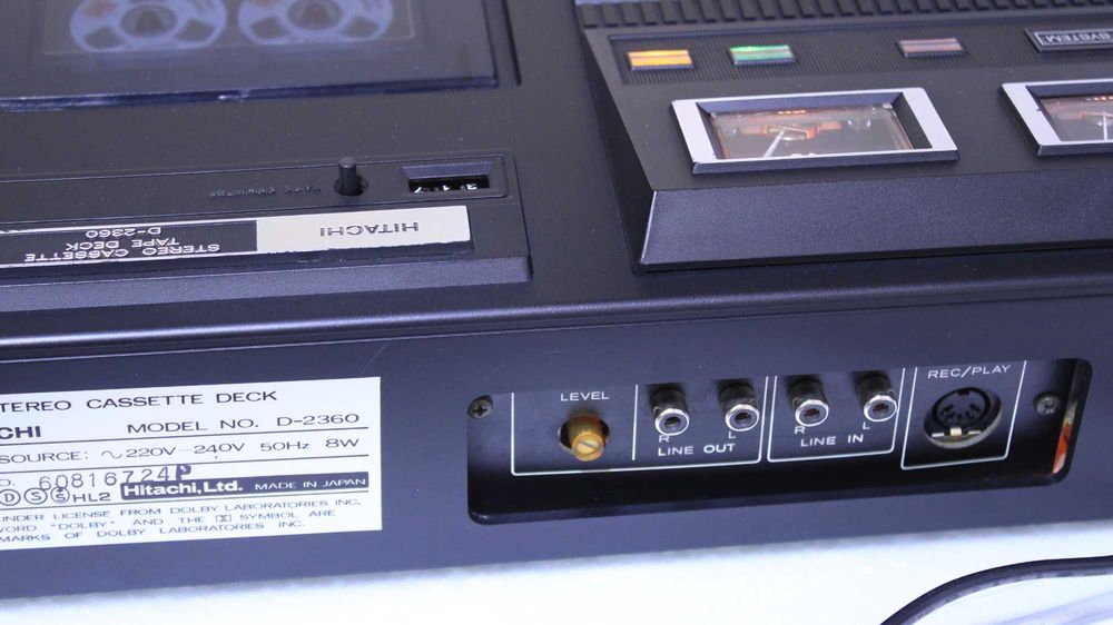 Casetofon Deck Hitachi D-2360, Anii '70("top-loading").