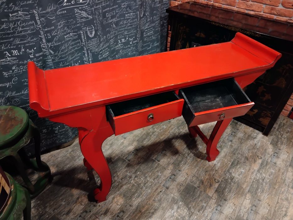 Красная тумба консоль