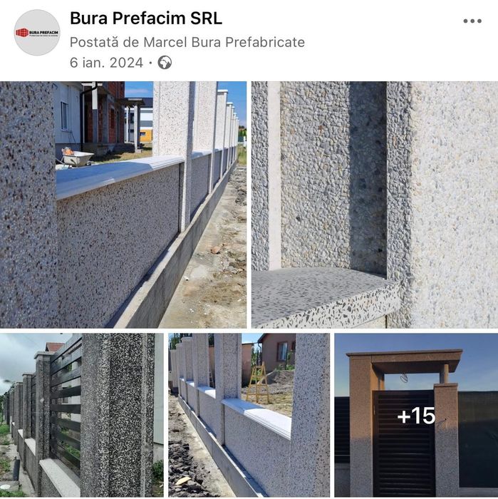 Jardiniere banci garduri vaze morminte glafuri etc