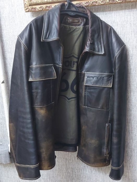Мужская кожаная куртка