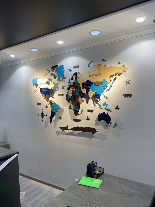 3D xarita, 3д карта мыра, Dunyo xaritasi