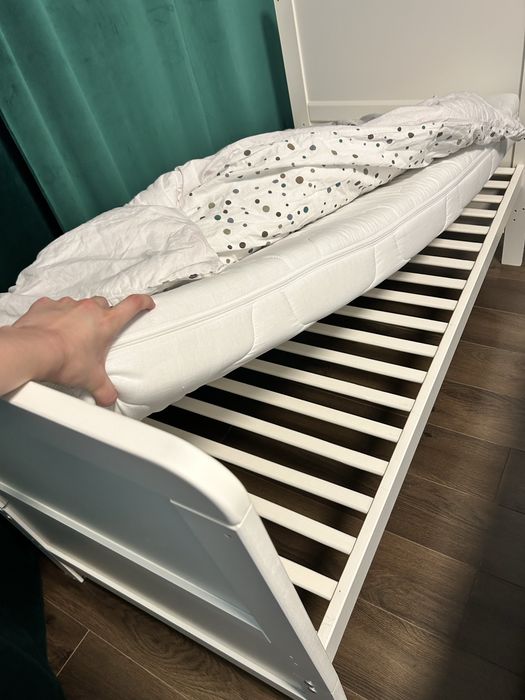 Patuț copii reglabil inalțime si varstă cu saltea 140x70