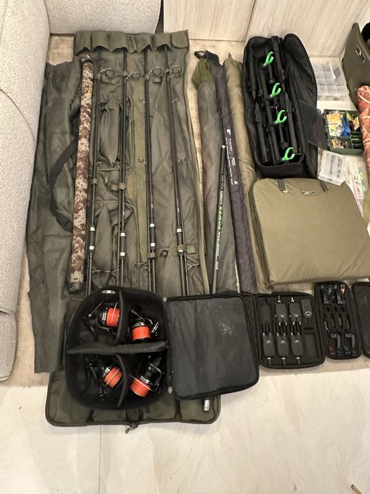 Promo Set complet pescuit crap 4 lansete / all-in-one FL strategist