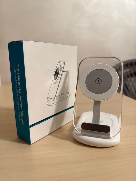 Încarcator wireless magnetic 3în1