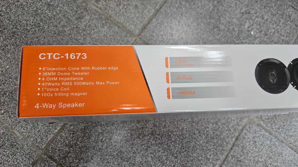 4-лентови говорители Pervoi CTC-1673 – 6", 500W, с решетки и кабели