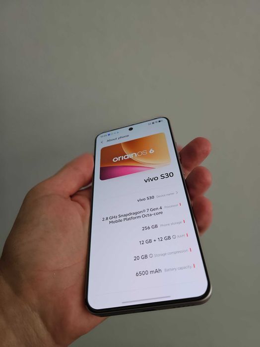Vivo S30 256 Gb 12 Gb garantie!