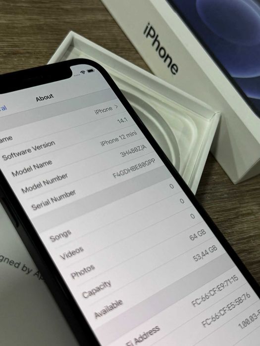 iPhone 12 Mini 100% Battery