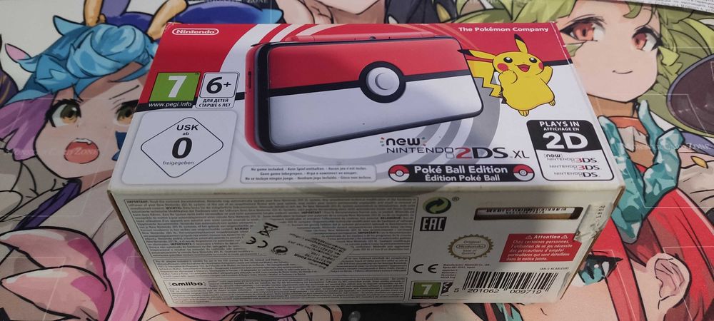 Nintendo 2DS XL Pokeball Limited Edition – Колекционерско състояние (CIB) Комплект