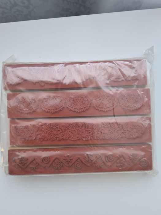 Комплект 4 бордюрни дървени печати