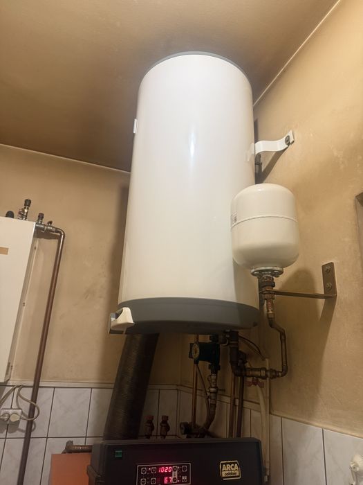 Bolier 160 litri pe lemne si electric