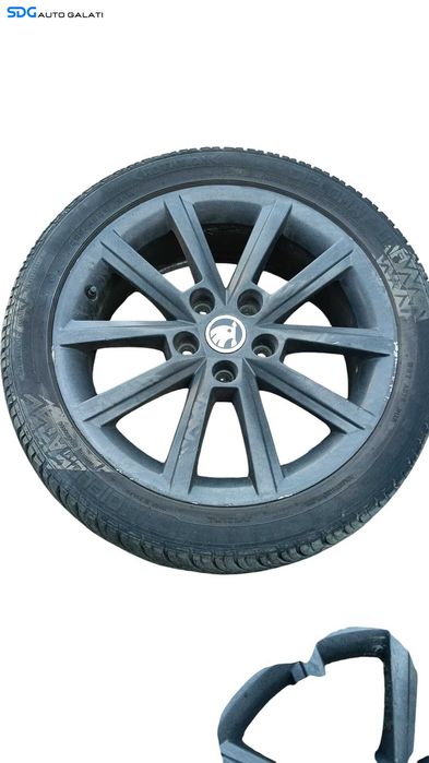 Set 4 Jante Roti Aliaj 225 45 17 R17 7Jx17H2 ET49 Skoda Octavia 3 2013 - 2017 Cod 5E0601025BT 5E0601025BTJX2 [M8153]