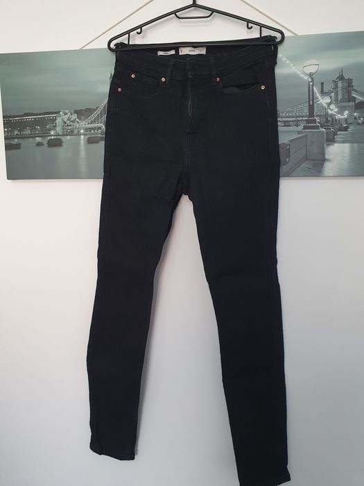 Blugi de dama negri mango slim marime 38