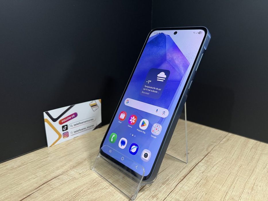 Samsung Galaxy A55 256Gb Awesome Navy Second-Hand Bun 3 ani garanție,