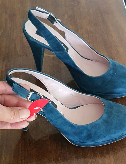 Pantof piele întoarsă