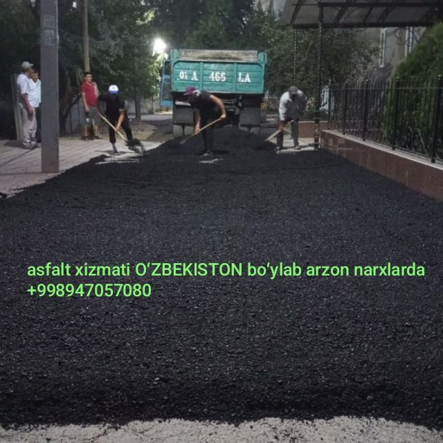 Asfalt xizmati OʻZBEKISTON boʻylab arzon narxlarda