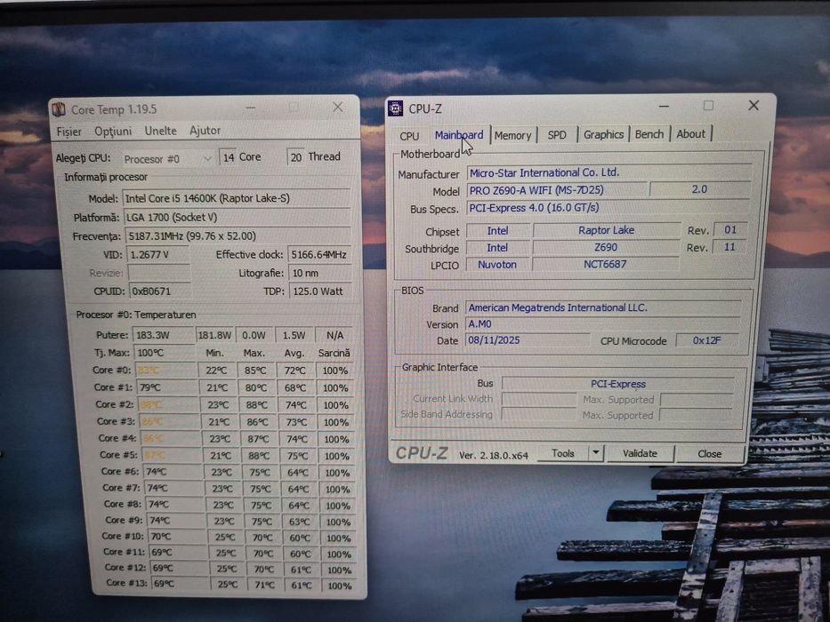 Sistem I5 14600k fara placa video