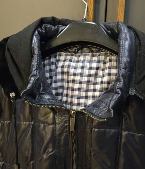 Мъжко зимно кожено яке