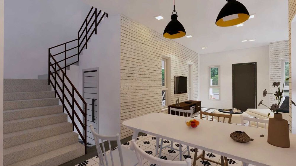 НА ИЗПЛАЩАНЕ - Двуетажна сглобяема къща с 3 спални, 140 кв. м